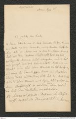 Nachlass Franz Steindachner, Brief von Karl Lindemann an Franz Steindachner (11.04.1875), Inv.Nr. 304.01, Seite 1